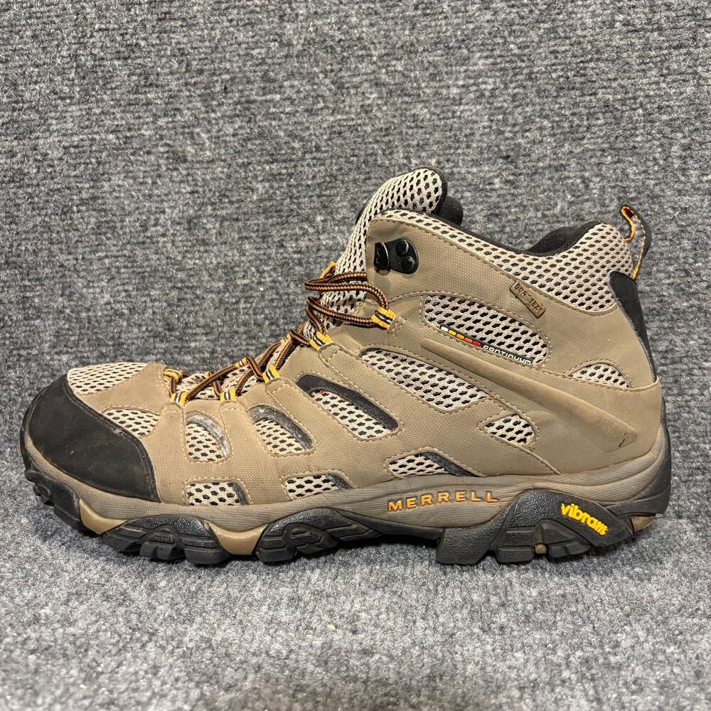 Merrell Moab 2 Ventilator Mid Mens Size 13 Brown Suede Mesh Hiking Boots Vibram